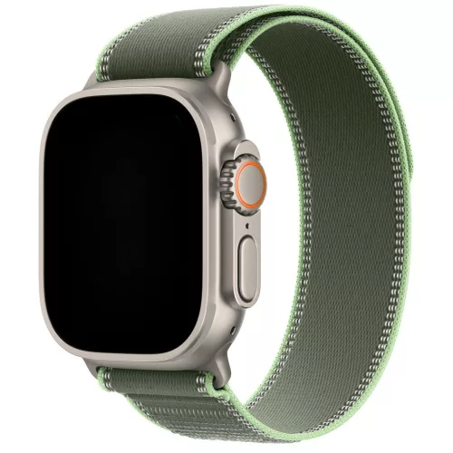Apple Watch zöld-élénk neonzöld terep szíj titánszürke csatlakozóval