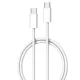 60W USB C - USB C töltő- és adatkábel, fehér, 1m