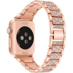 Apple Watch rosegold diamond fémszíj