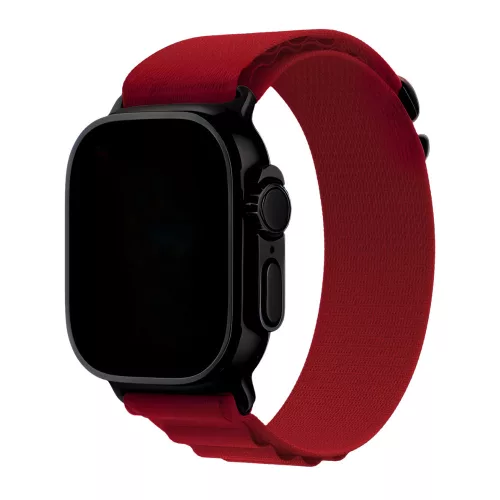 Apple Watch piros alpesi szíj fekete csattal