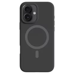 Fekete MagSafe kompatibilis iPhone 17 szilikon tok