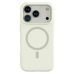   Antik fehér MagSafe kompatibilis iPhone 17 Pro / iPhone 18 Pro szilikon tok