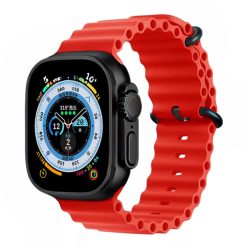 Apple Watch piros óceán szíj fekete csattal