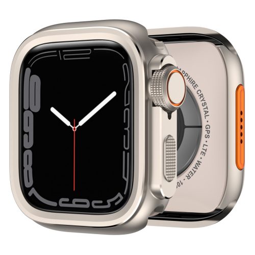 Apple Watch TitanShield Ultra fém védőkeret 45mm – natúr titán