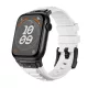 Apple Watch fehér explorer szíj fekete csatlakozóval 42/44/45/49 mm (Series 1-9, SE, Ultra) és 46 mm (Series 10/11/12)