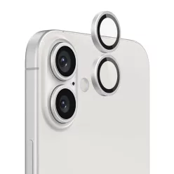   Ezüst kameravédő lencse applikátorral - iPhone 16 / iPhone 16 Plus