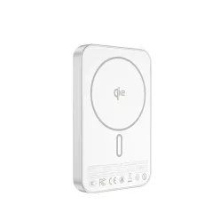   MP35 Qi2 MagSafe PowerBank 10 000 mAh – kitámasztható gyűrűvel, fehér