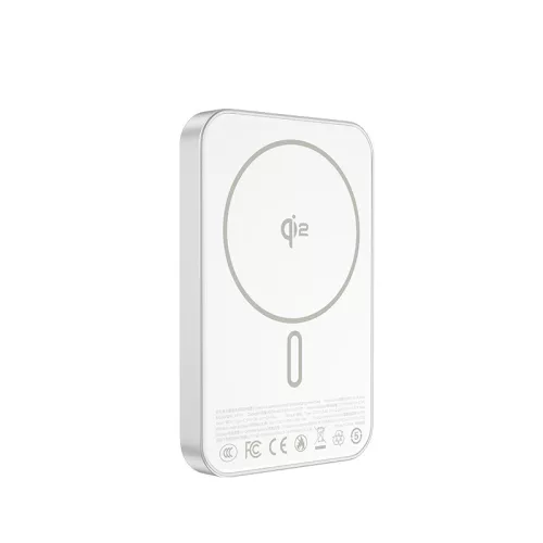 MP35 Qi2 MagSafe PowerBank 10 000 mAh – kitámasztható gyűrűvel, fehér