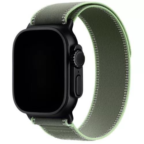 Apple Watch zöld-élénk neonzöld terep szíj fekete csatlakozóval