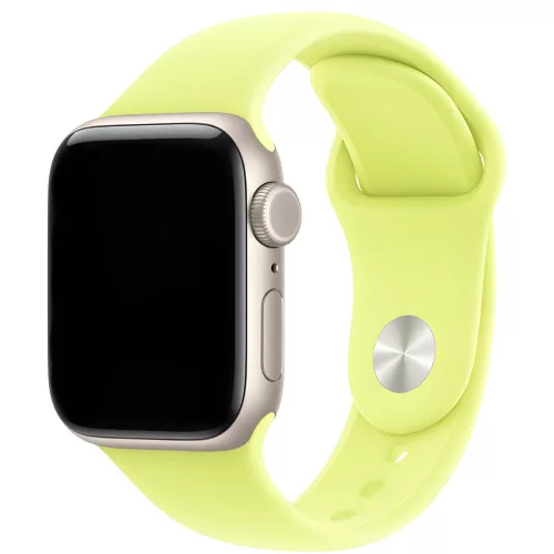 Apple Watch neonsárga szilikon szíj