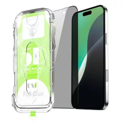   Magic Glass Box iPhone 17 Pro 5D üvegfólia applikátorral - Privacy / Betekintésgátló