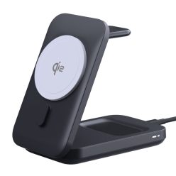   V23 QI2 15W vezeték nélküli töltőállomás iPhone, Apple Watch és Airpods készülékekhez
