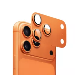   Armor kameralencse és kamerasziget védő iPhone 17 Pro Max (6.9") – alumínium + üveg (kozmosznarancs)