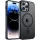 Frosted fekete iPhone 14 Pro MagSafe tok