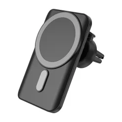 C30 15W MagSafe autós gyorstöltő, telefontartó - fekete