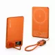 C1 mágneses PowerBank 5 000 mAh – iPhone, Apple Watch és AirPods készülékekhez, narancssárga