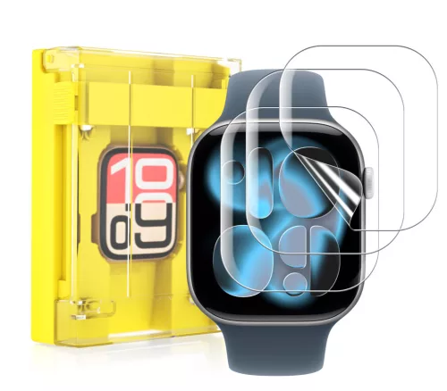 MagicBox Hydrogel fólia Apple Watch készülékre felhelyező applikátorral (3db fólia / csomag) - 42MM Series 10/11