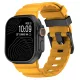 SteelActive Sport sárga Apple Watch szilikon szíj fekete csattal