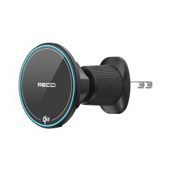   RHO-C43 15W Qi2 MagSafe kompatibilis autós töltő RGB LED világítással