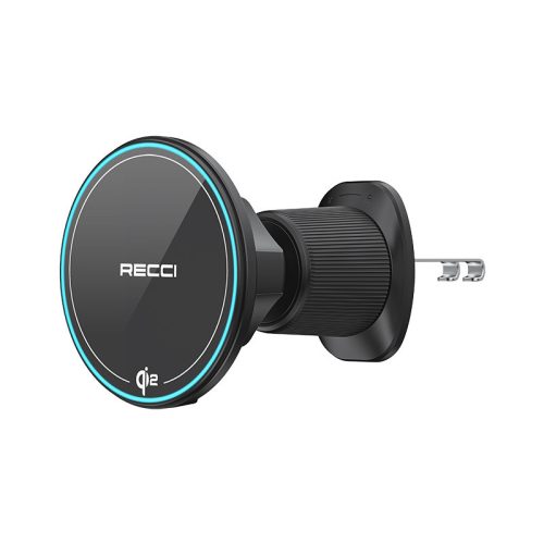 RHO-C43 15W Qi2 MagSafe kompatibilis autós töltő RGB LED világítással