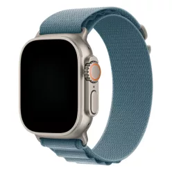 Apple Watch világoskék alpesi szíj titánszürke csattal