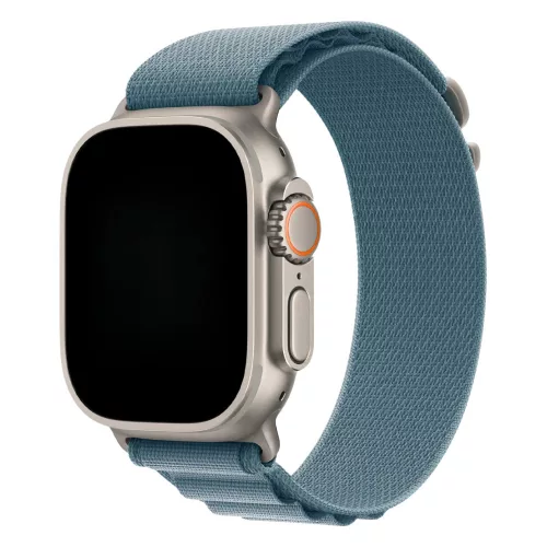 Apple Watch világoskék alpesi szíj titánszürke csattal