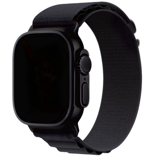 Apple Watch fekete alpesi szíj fekete csattal