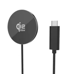 25W Qi2.2 MagSafe töltő – fekete