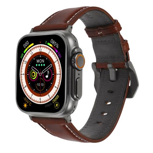 Bordó Horween Apple Watch bőrszíj 42/44/45/46/49MM