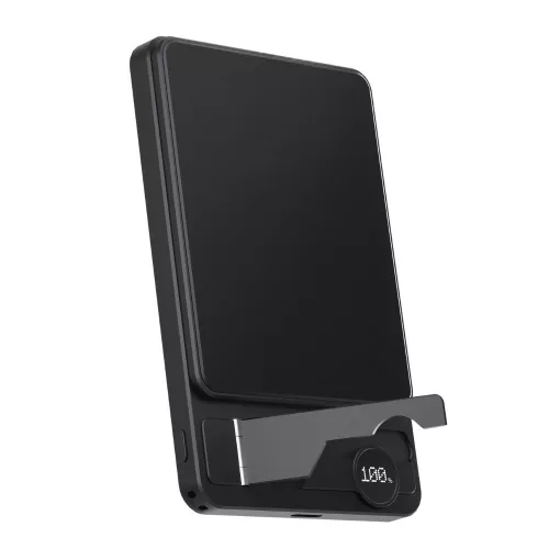 F15 mágneses PowerBank 10 000 mAh – iPhone, Apple Watch és AirPods készülékekhez, fekete