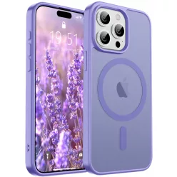 Frosted lila iPhone 15 Pro Max MagSafe tok