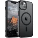 Frosted fekete iPhone 14 Plus MagSafe tok
