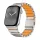 Magnetix titánszürke-narancssárga Apple Watch fémszíj (mágneses csattal)