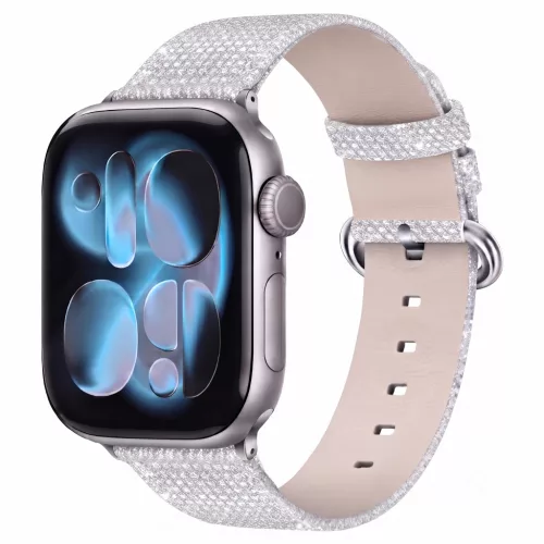 Ezüst Glimmer Apple Watch szíj