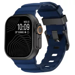  SteelActive Sport sötétkék Apple Watch szilikon szíj fekete csattal
