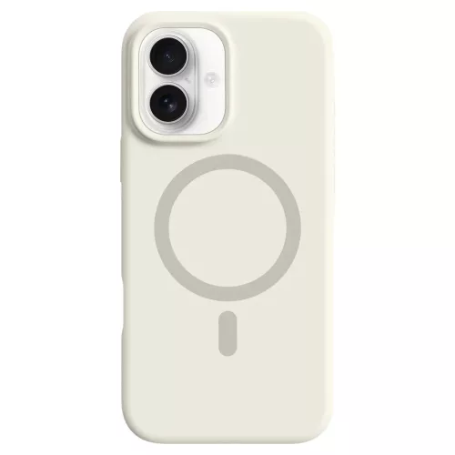 Antik fehér MagSafe kompatibilis iPhone 17 szilikon tok
