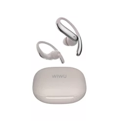   WiWU O502 Open Ear Bluetooth fülhallgató, AI fordítással, ANC+ENC zajszűréssel és nyitott kialakítással - fehér