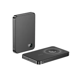   F20 mágneses PowerBank 10 000 mAh – iPhone, Apple Watch és AirPods készülékekhez, fekete