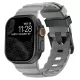 SteelActive Sport szürke Apple Watch szilikon szíj fekete csattal