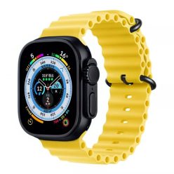Apple Watch citromsárga óceán szíj fekete csattal
