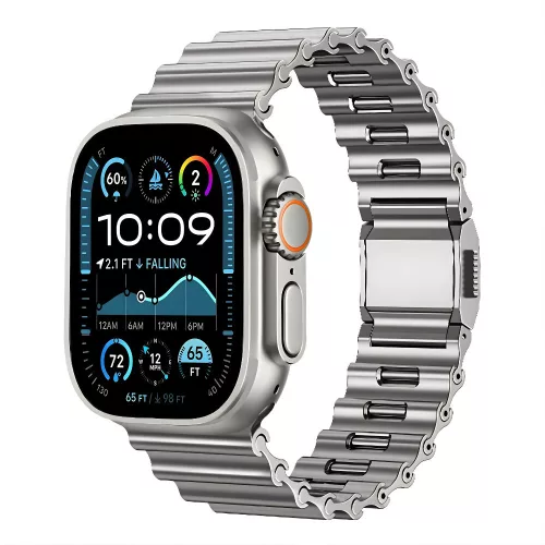 Steel Wave Apple Watch titánszürke fémszíj mágneses csattal