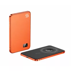  F20s mágneses PowerBank 5000 mAh – iPhone, Apple Watch és AirPods készülékekhez, narancssárga