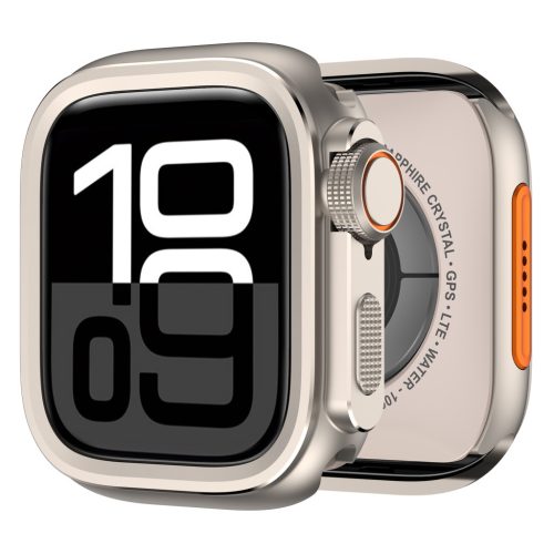 Apple Watch TitanShield Ultra fém védőkeret 46mm – natúr titán