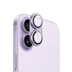   Armor kameralencse és kamerasziget védő iPhone 17 (6.3") – alumínium + üveg (levendula)