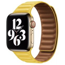 Apple Watch kanári sárga bőrpánt