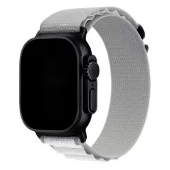 Apple Watch világos szürke alpesi szíj fekete csattal