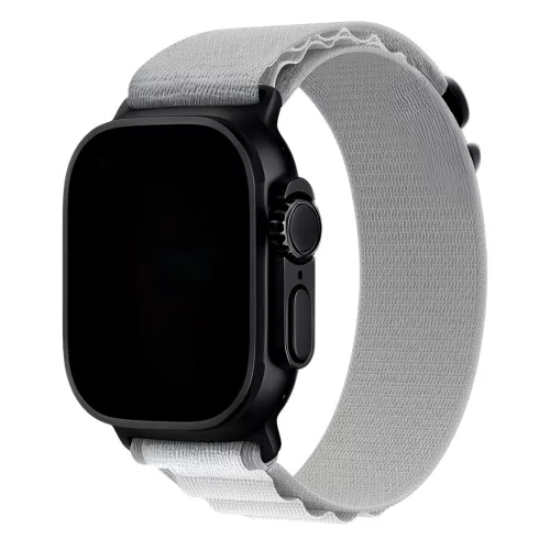Apple Watch világos szürke alpesi szíj fekete csattal
