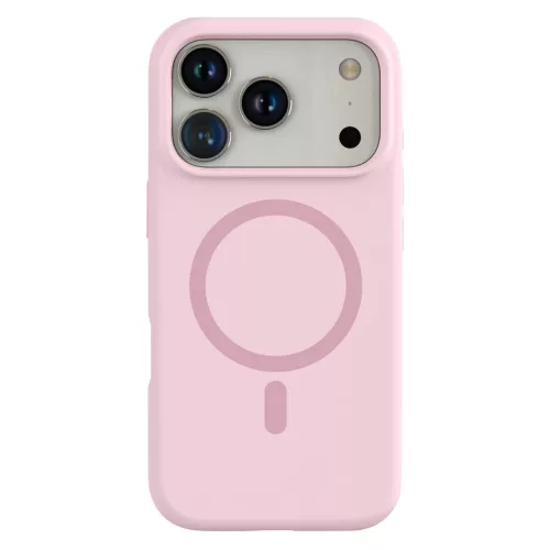 Rózsaszín MagSafe kompatibilis iPhone 17 Pro / iPhone 18 Pro szilikon tok