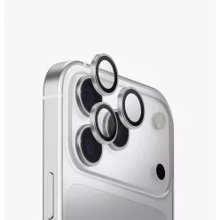   Ezüst kameravédő lencse applikátorral - iPhone 17 Pro / iPhone 17 Pro Max