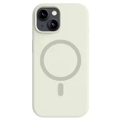 Antik fehér MagSafe kompatibilis iPhone 13 szilikon tok